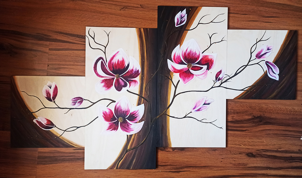 Magnolie malowane